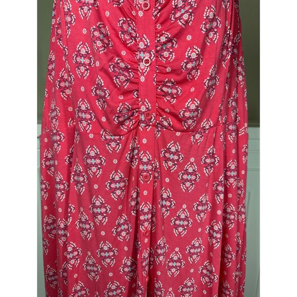 Torrid Midi Super Soft Button-Front Knit Dress Sleeveless Sz 4 /4X Casual Summer - Picture 4 of 16